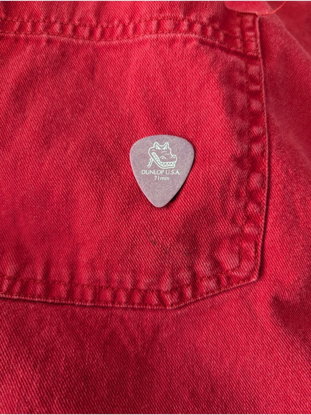 Vintage Levi's red denim heavyweight button-down shirt or shirt jacket - Picture 8 of 11